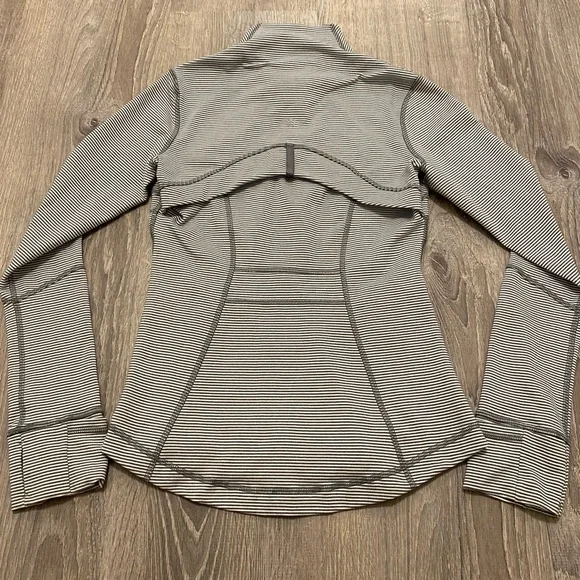 Lululemon Define Jacket Tonka Stripe Heathered Slate White- Size 4 - Picture 8 of 14